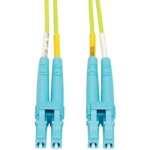 Tripp Lite LC to LC Multimode Duplex Fiber Optics Patch Cable 1 Meter 100Gb 50/125 OM5 LC/LC Lime Green