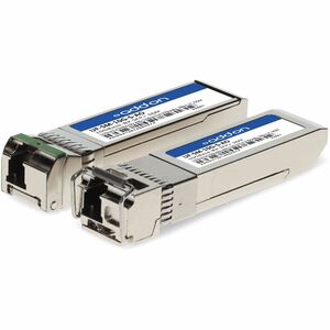 AddOn 1 Pair of Ubiquiti UF-SM-10G-S Comp TAA Compliant 10GBase-BX SFP+ Transceiver (SMF, 1270nmTx/1330nmRx and 1330nmTx/1270nmRx, 10km, LC, DOM)