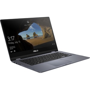 Asus VivoBook Flip 14 TP412 TP412UA-DB71T 14" Touchscreen Convertible Notebook - 1920 x 1080 - Intel Core i7 8th Gen i7-8550U 1.80 GHz - 8 GB Total RAM - 256 GB SSD - Star Gray