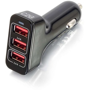 Legrand Smart 3-Port USB Car Charger, 4.8A Output