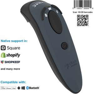 Socket Mobile DuraScan® D760, Ultimate Barcode Scanner, DotCode & Travel ID Reader, Gray