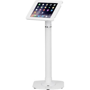 ArmorActive Pipeline Kiosk 24 in with Elite for iPad 9.7 (2017) in White with Baseplate