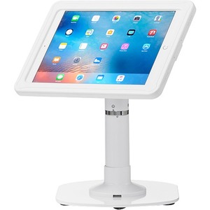 ArmorActive Pipeline Kiosk 12 in with Echo for iPad Pro 12.9 in White with Baseplate