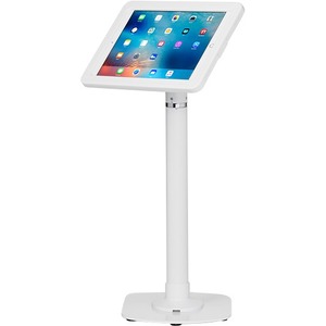 ArmorActive Pipeline Kiosk 24 in with Echo for iPad Pro 12.9 in White with Baseplate