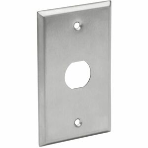 Tripp Lite RJ45 Bulkhead Wall Plate 1 Cutout Industrial Metal Single Gang