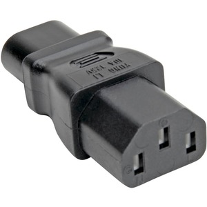 Tripp Lite Computer Power Cord Adapter 10A 125V IEC C8 to IEC C13 Black