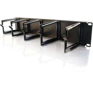 C2G 2u (3.5in) Cable Management Panel with 5 D-Rings