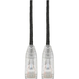 Tripp Lite Cat6 UTP Patch Cable (RJ45) - M/M, Gigabit, Snagless, Molded, Slim, Black, 3 ft.