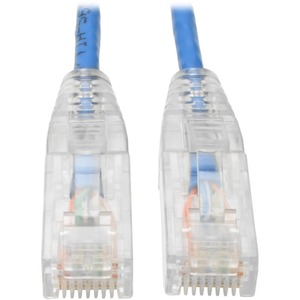 Tripp Lite Cat6 UTP Patch Cable (RJ45) - M/M, Gigabit, Snagless, Molded, Slim, Blue, 10 ft.