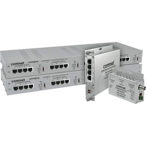 Comnet 1 Channel Ethernet over Coaxial Cable with Pass-through PoE