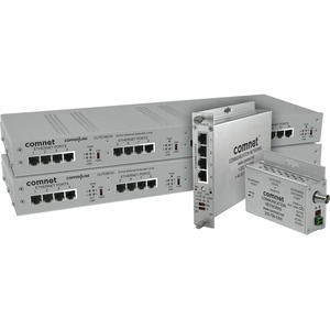 ComNet 8 Port Ethernet-over-UTP Extender, Local, 1 RU 19" Rack Mount