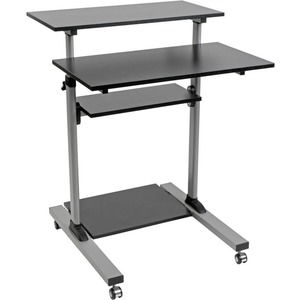 Tripp Lite by Eaton Rolling Standing Desk/Workstation on Wheels, Height Adjustable, Mobile