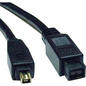 Tripp Lite 6ft Hi-Speed FireWire IEEE Cable-800Mbps with Gold Plated Connectors 9pin/4pin M/M 6'