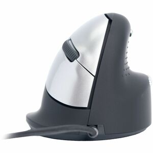 R-Go HE ergonomic mouse, vertical mouse, prevents RSI, medium (hand length 165-185mm), right handed, wired, black