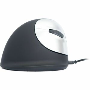 R-Go HE ergonomic mouse, vertical mouse, prevents RSI, large (hand length ? 185mm), right handed, wired, black