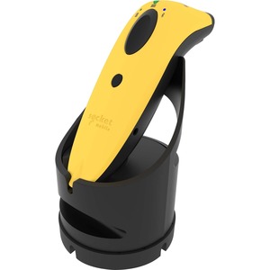 Socket Mobile SocketScan® S730, Laser Barcode Scanner, Yellow & Black Charging Dock