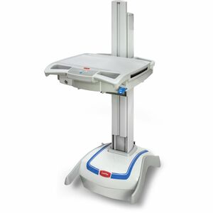 Capsa Healthcare - M38e Non-Powered Chassis (1975080) - Non-Powered Mobile Computing Cart - No Power System - Manual Lift