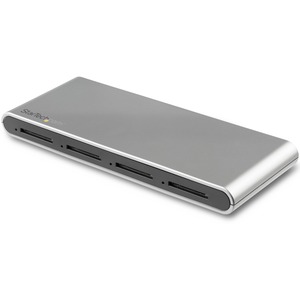 Star Tech.com 4 Slot USB C SD Card Reader - USB 3.1 (10Gbps) - SD 4.0 UHS-II - Multi SD Card Reader - USB C to SD Card Adapter - SD Memory Card Reader