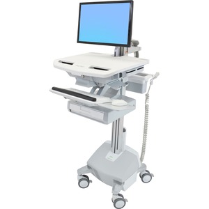 Ergotron StyleView Electric Lift Cart with LCD Arm, LiFe Powered, 1 Drawer (1x1)