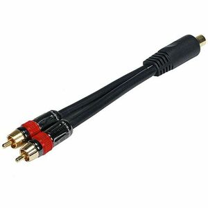 Monoprice 6in RCA Female to 2x RCA Male Digital Coaxial Splitter Adapter