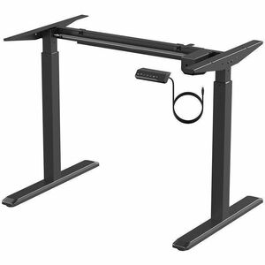 Monoprice Sit-Stand Single Motor Height Adjustable Table Desk Frame, Electric, Black