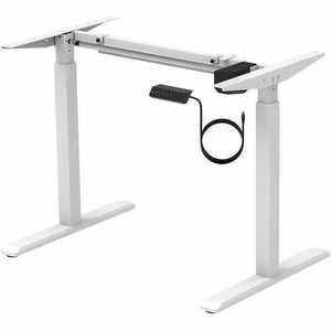 Monoprice Sit-Stand Single Motor Height Adjustable Table Desk Frame, Electric, White