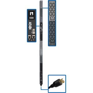 Tripp Lite 3-Phase PDU Monitored 6.6kW 208/240V 42 C13 6 C19 L15-20P 0U TAA