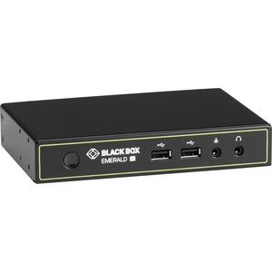 Black Box Emerald™ SE DVI KVM-over-IP Matrix Switch Receiver - Single Head, Full HD DVI, VUSB 2.0, Serial, Audio