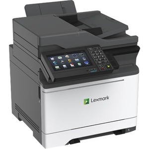 Lexmark CX625adhe Laser Multifunction Printer-Color-Copier/Fax/Scanner-40 ppm Mono/Color Print-2400x600 Print-Automatic Duplex Print-100000 Pages Monthly-251 sheets Input-Color Scanner-1200 Optical Scan-Color Fax-Gigabit Ethernet