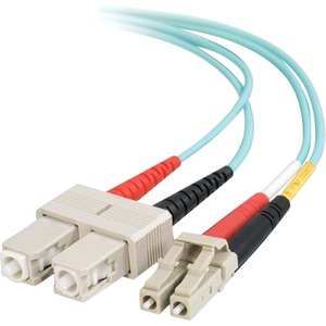 Quiktron 10m Value Series LC SC 10G Duplex PVC Fiber Cable