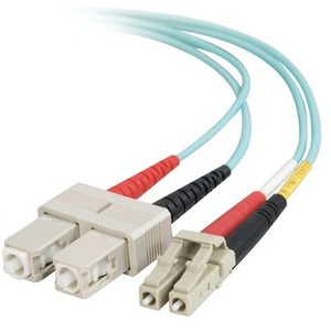 Quiktron 5m Value Series LC SC 10G Duplex PVC Fiber Cable