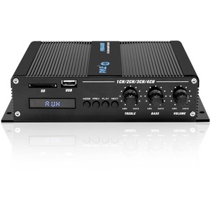 Pyle PFMRA440BB Marine Amplifier - 400 W RMS - 4 Channel - Class D