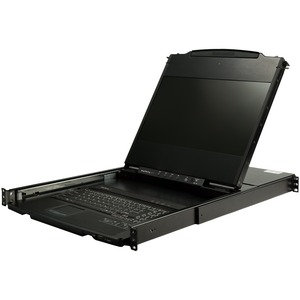 StarTech.com Dual Rail Rackmount KVM Console HD 1080p - DVI/VGA KVM w/17" LCD Monitor - 1U LCD KVM Server Rack Drawer w/Cables USB Support