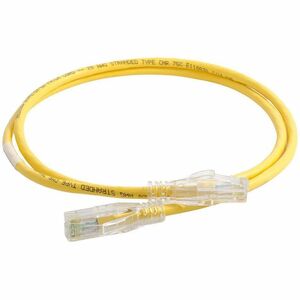 Ortronics 28awg Reduced diameter C6A/10G Channel Cord Yellow 9ft