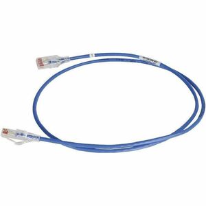 Ortronics 28awg Reduced diameter C6A/10G channel cord Blue 15FT