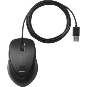 HP USB Fingerprint Mouse - Laser - Cable - USB - 1600 dpi - Scroll Wheel - Symmetrical