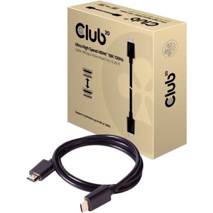 Club 3D Ultra High Speed HDMI™ Cable 10K 120Hz 48Gbps M/M 1 m./3.28 ft.