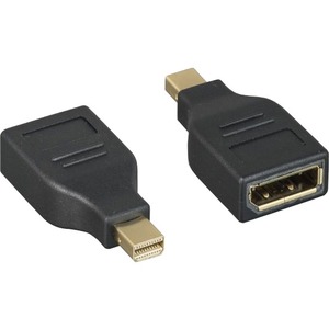 Axiom Mini DisplayPort Male to DisplayPort Female Adapter - MDPMDPF-AX