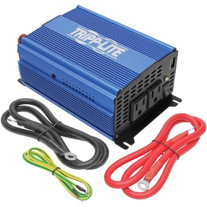 Tripp Lite by Eaton 1000W Light-Duty Compact Power Inverter with 2 AC/1 USB - 2.0A/Battery Cables, Mobile