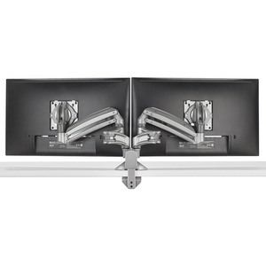 Chief KX Low-Profile Dual Monitor Arm Desk Mount - Monitor Mount - For 10-30 Inch Monitors - Black