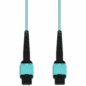 AddOn 3m MPO/UPC (Male) to MPO/UPC Aqua OM4 OFNR (Riser-Rated) 12-Strand Fiber Patch Cable