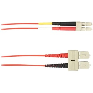 Black Box Colored Fiber OM4 50/125 Multimode Fiber Optic Patch Cable - OFNR PVC