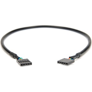 Rocstor Premium 18in Internal 5 pin USB IDC Motherboard Header Cable - IDC Female - IDC Female - Black