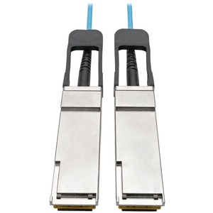 Tripp Lite QSFP+ to QSFP+ Active Optical Cable - 40Gb, AOC, M/M, Aqua, 2 m (6.6 ft.)