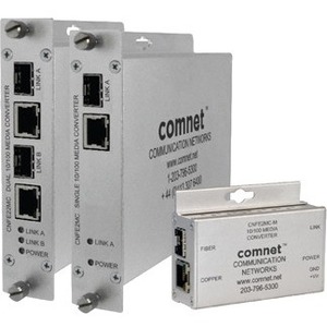 Comnet 2 Channel 10/100 Mbps Ethernet Electrical To Optical Media Converter