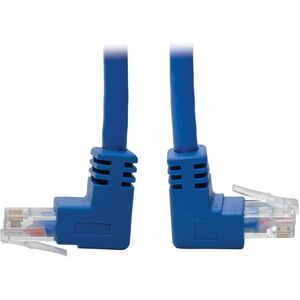 Tripp Lite Cat6 Patch Cable Up-Angled / Down Angled UTP Molded M/M Blue 1ft