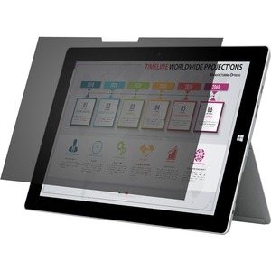 Rocstor PrivacyView™ Premium Privacy Filter for Microsoft® Surface® Pro 3/4 12.3 Tablet - For Surface® Pro 3 & 4 Landscape Tablet - 1, 3:2 Aspect Ratio - Glossy / Matte - Unframed - TAA Compliant - Black - For 11.3" LCD - For 11.3"LCD, 12.3" Notebook - 3:2 SURFACE PRO 3/4-LANDSCAPE BLK