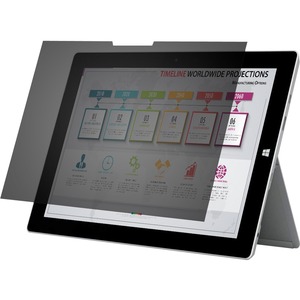 Rocstor PrivacyView™ Premium Privacy Filter for Microsoft® Surface® Pro 3/4 12.3 Tablet - For Surface® Pro 3 & 4 Landscape Tablet - 1, 3:2 Aspect Ratio - Glossy / Matte - Unframed - Comparable to PFTMS001- TAA Compliant - Black - For 11.3" LCD - For 11.3"LCD, 12.3" Notebook - 3:2 SURFACE PRO 3/4-LANDSCAPE BLK