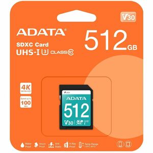 Adata Premier Pro 512 GB Class 10/UHS-I (U3) V30 SDXC