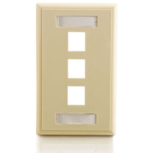 C2G 03712 Single Gang Multimedia Keystone Faceplate